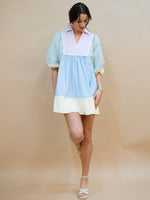 80s retro mini babydoll dress for spring