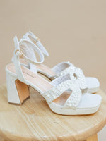 Spring wedding shoes with ankle strap