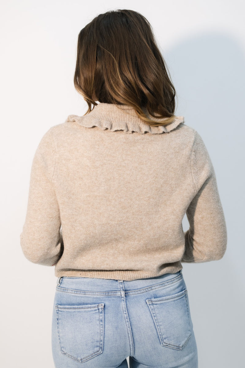 Taupe button down light cardigan