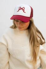 Crimson Bow Trucker Hat