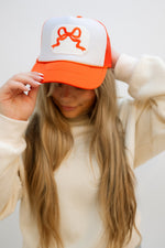 Love Okie Orange Bow Trucker Hat