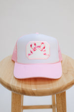 Love Okie Women Pink Bow Patch Trucker Hat