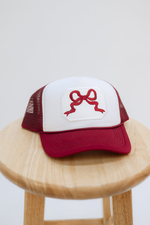 Love Okie Crimson Bow Trucker Hat