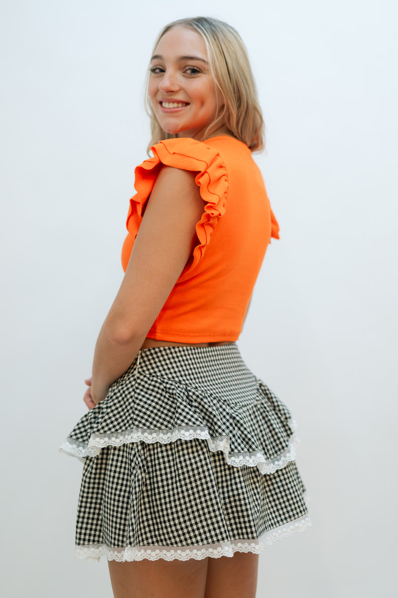 Clayton Checkered Mini Skirt