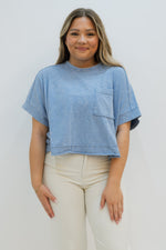 Go To Front Pocket Top - Blue