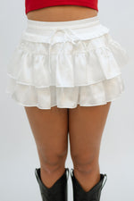 tiered ruffle skirt