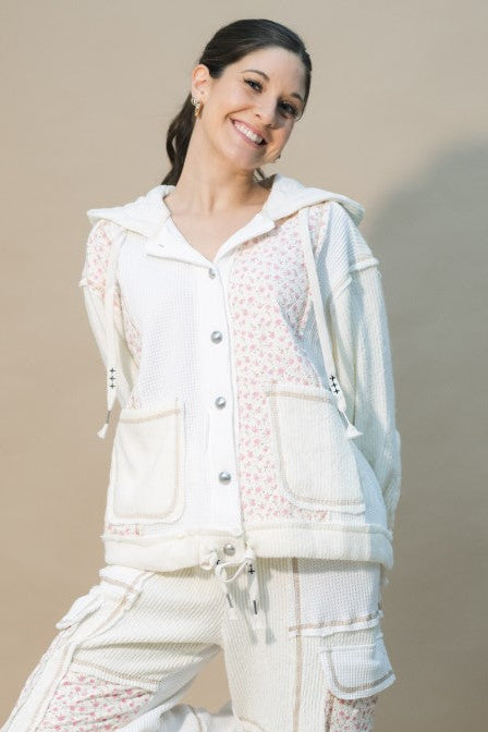 women’s floral patchwork loungewear set