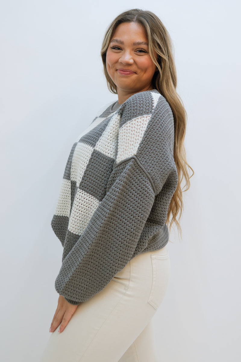 Harper Checkered Sweater