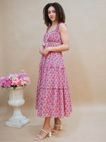 Tiered cottagecore midi dress