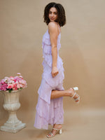 ruffle romantic ethereal prom dress