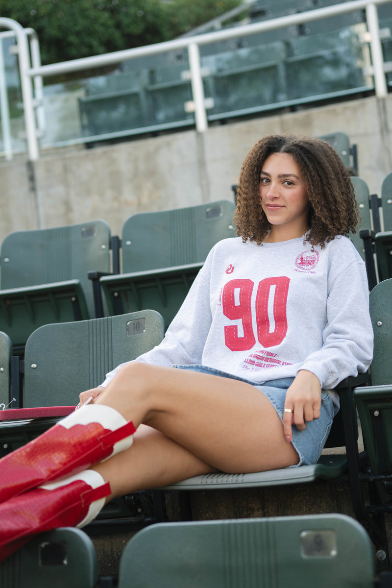 Thrifted collegiate sweatshirt OU