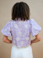 Easter sring romantic lavender shirt