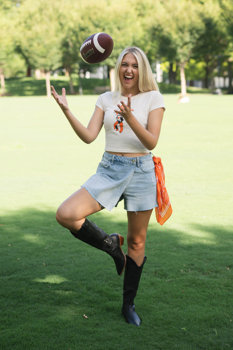 OSU gameday cropped t-shirt retro