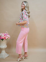 soft pink barbie jeans for spring