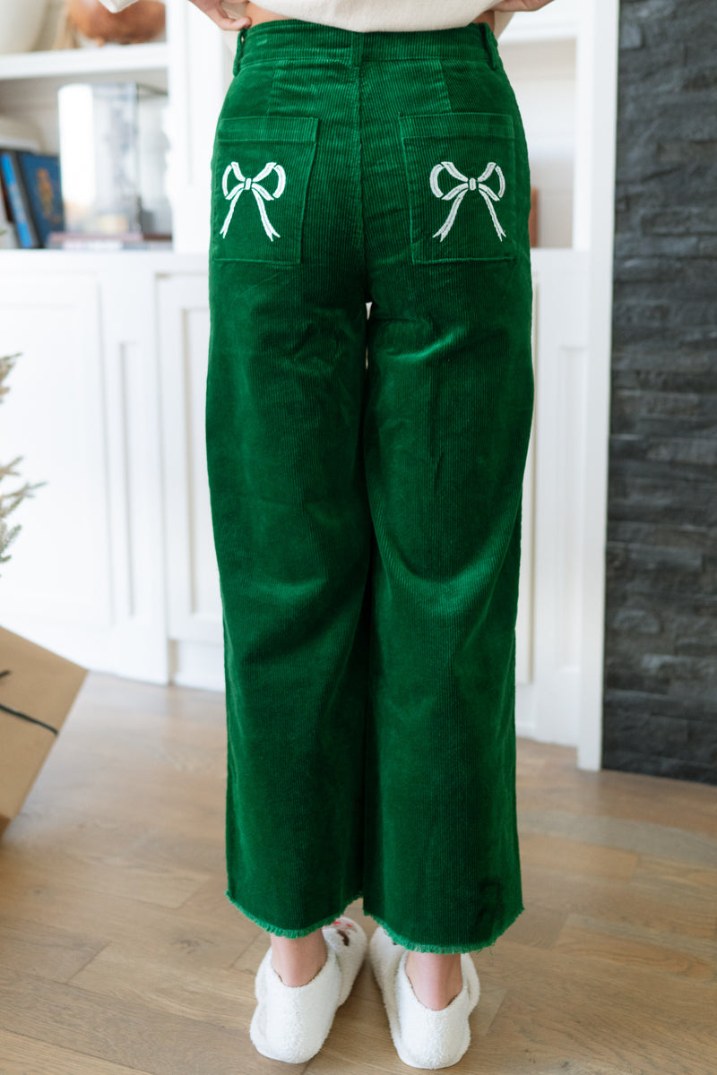 corduroy green pants