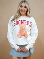 Sooners teddy bear basketball sweatshirt