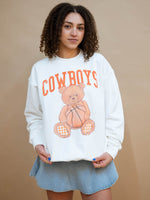 Cowboys teddy bear basketball sweatshirt