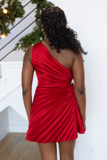 asymmetrical holiday winter formal dress