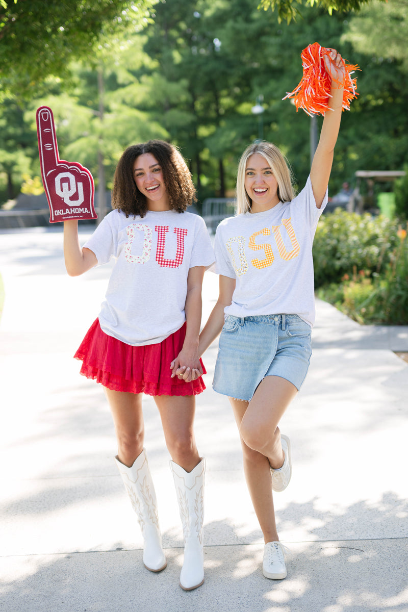 Vintage college tees mixed print