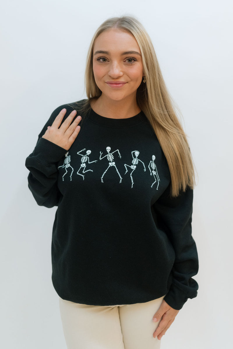 Dancing Skeleton Halloween Sweatshirt