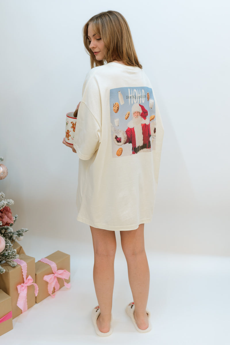 Santa’s Version Oversized Tee