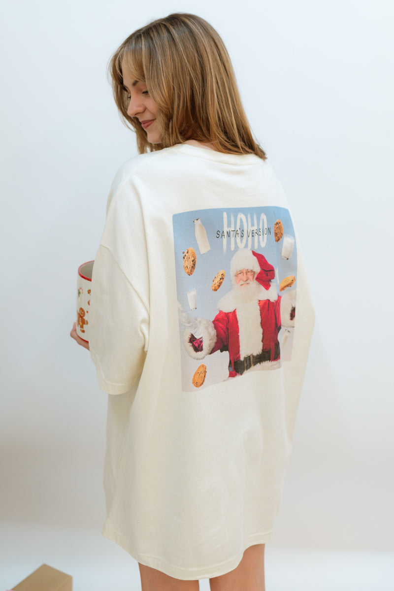 Santa’s Version Oversized Tee