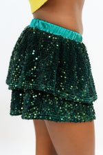 Greenberry Sequin Velvet Skort