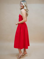 Vintage inspired red dress