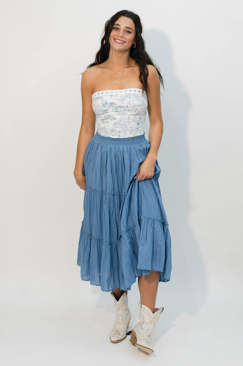 Reyna Lace Trim Crop Top