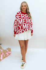 'Merry’ Red Sweater