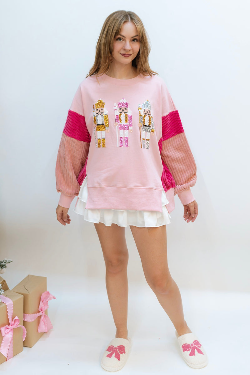 Sequin Nutcracker Sweatshirt