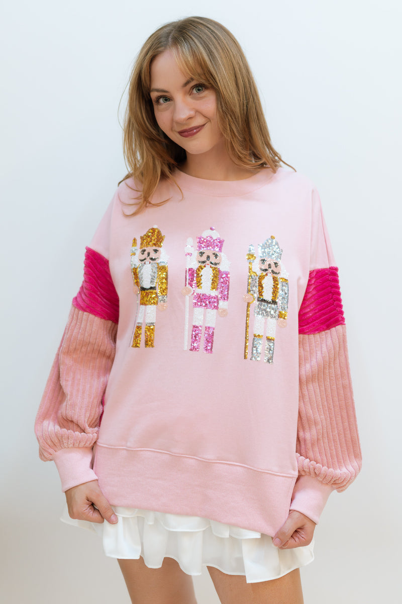 Sequin Nutcracker Sweatshirt