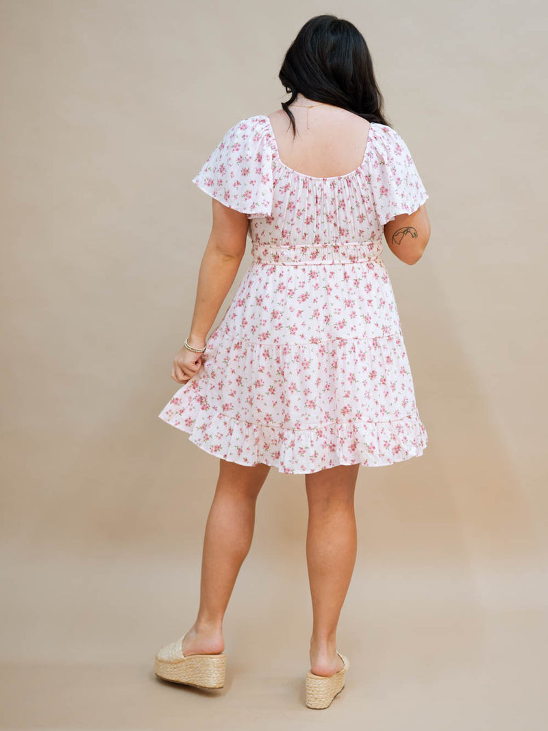 Cottage core ruffle dress