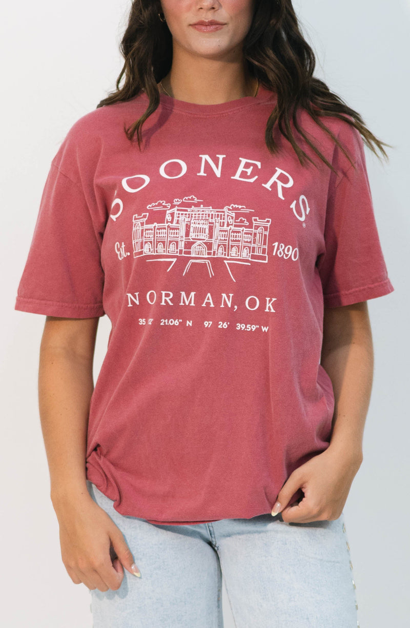 oklahoma sooner ou merch tee