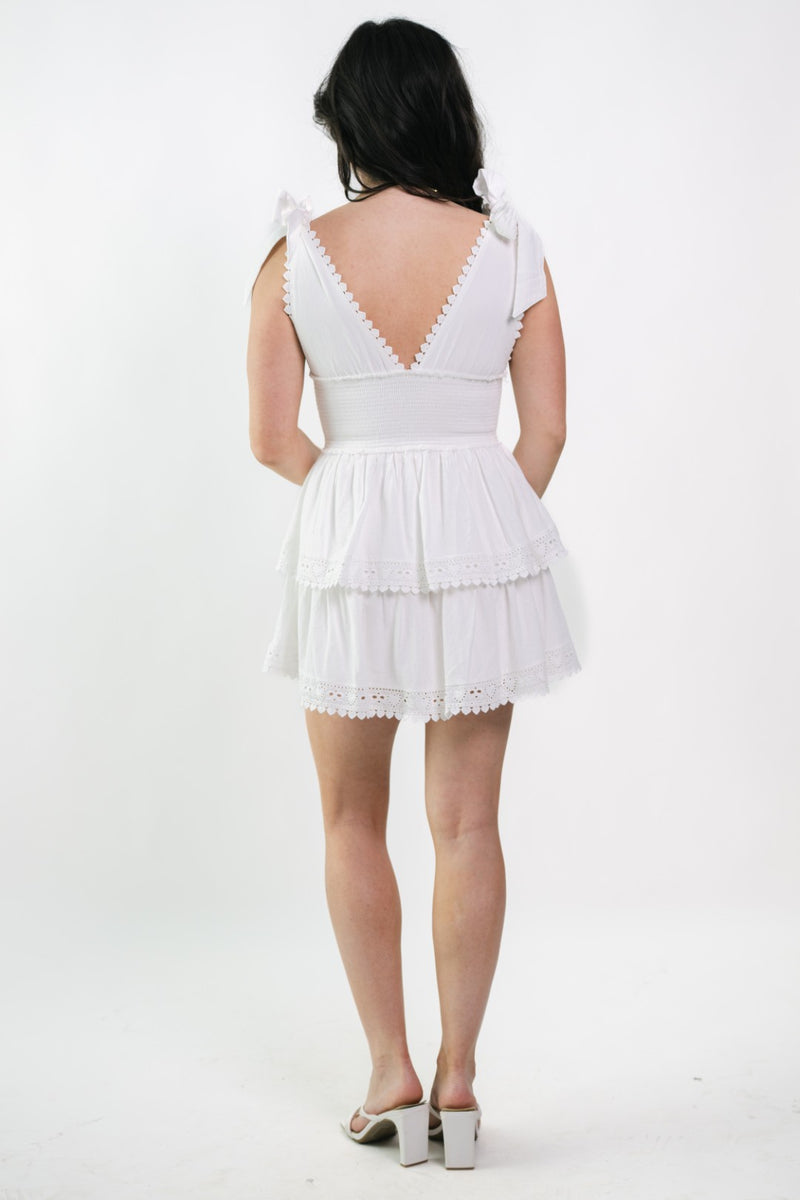 white babydoll dress women Molly Mini Dress