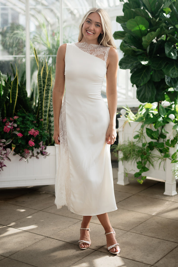 white dresses and rompers This unique piece looks like a dress but offers the comfort and security of a romper Off White Lace Maxi Romper