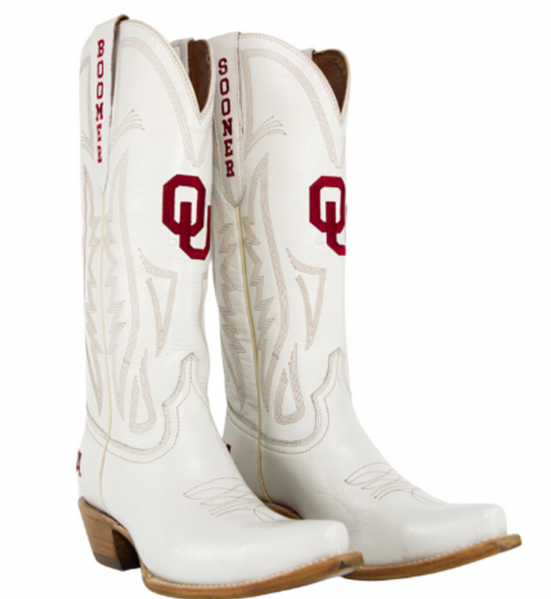 OU Sooners western boots tall