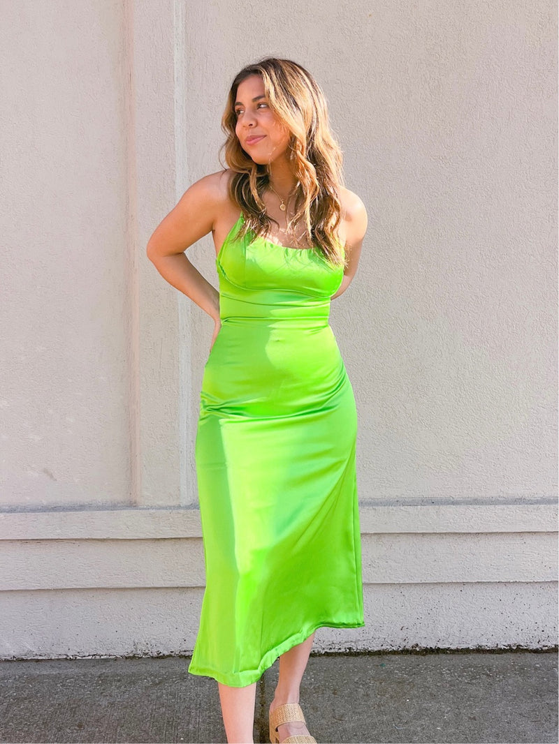 Satin Cami Mini Dress