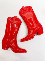 Annie Tall Rain Boots - Red