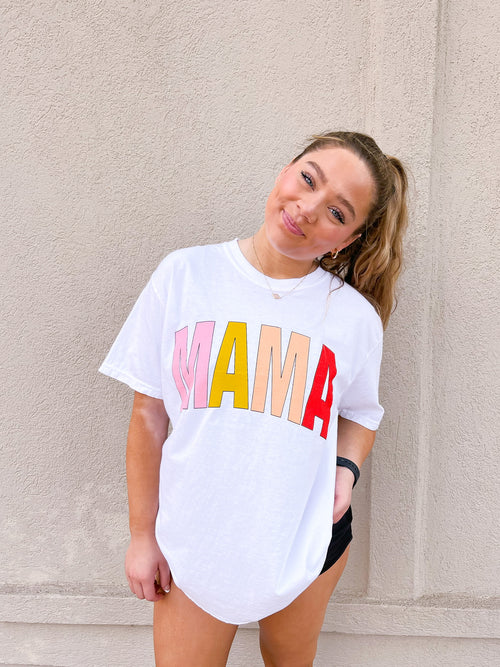 MAMA Rainbow Graphic Tee