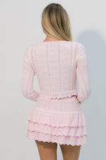 balletcore pink knite set