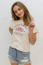 boomer sooner norman stadium cropped tee