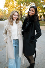 Women’s winter coats with removable fur