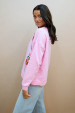 Pink nutcracker sequin sweatshirt