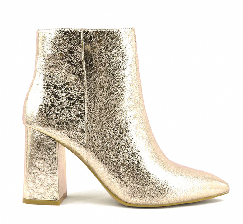 Gold Ankle Boots