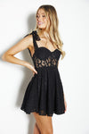 Laurel Sweet Lace Dress - Black