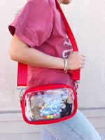 Clear Red Purse