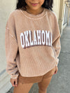 Oklahoma Corded Sweatshirt - Latte