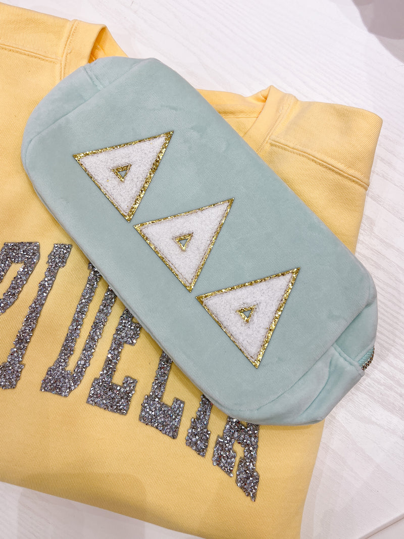 Sage Cosmetic Bag - DELTA DELTA DELTA