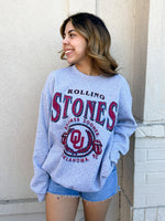Rolling Stones OU Grey College Sweatshirt